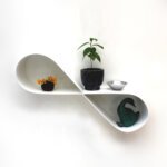 étagère design étagère murale moderne blanche salon entrée