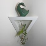 étagère d'angle murale moderne blanche étagère de coin originale