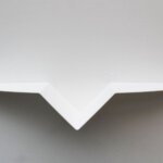 étagère murale moderne newton 80 cm étagère design blanche salon