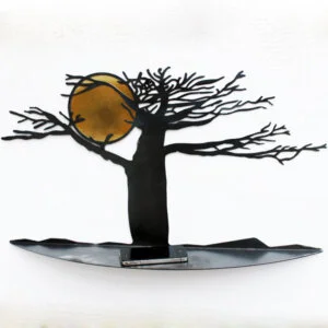 étagère décorative murale noire et arbre étagère moderne et originale