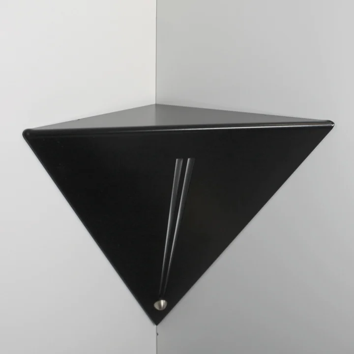 étagère d'angle salon étagère de coin moderne et originale noire