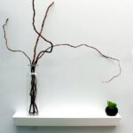 étagère moderne en métal étagère murale design blanche