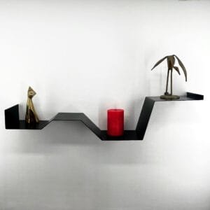 étagère murale chambre ou salon étagère design noire en métal