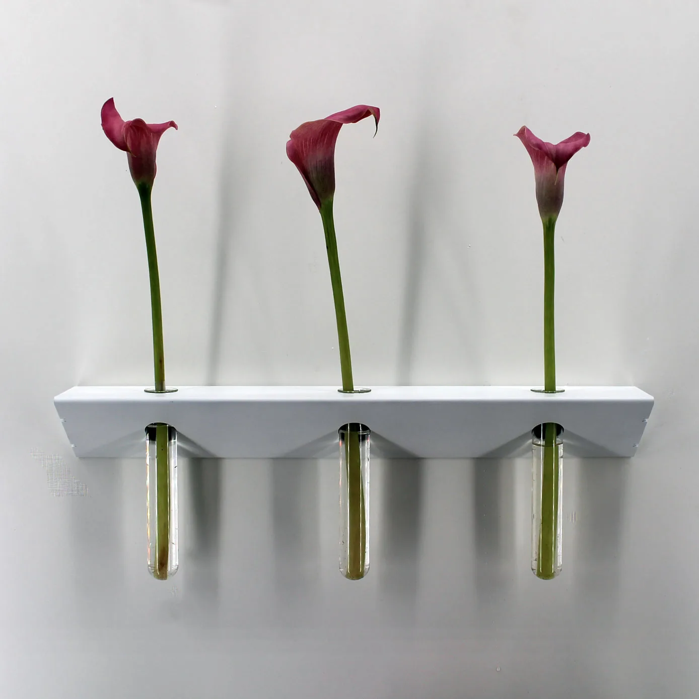 Soliflore design et décoratif vase mural moderne étagère blanche