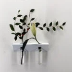 soliflore murale moderne vase mural original design tubes verre