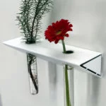 soliflore murale moderne vase mural original design tubes verre