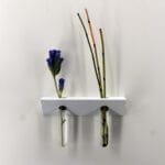 Soliflore design et décoratif vase mural moderne étagère blanche