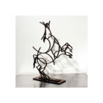 statuette de cheval moderne statue design en bronze