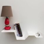 Tables de chevet murales blanches table de nuit suspendues modernes et originales pour chambre