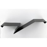 table de chevet murale chambre table de nuit moderne noire