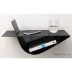 table de chevet chambre table de nuit moderne noire en métal chevet mural original