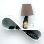 Table de nuit pour chambre table de chevet murale suspendue chevet design blanc en métal