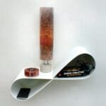 table de nuit chambre table de chevet murale suspendue design en métal