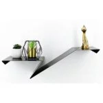 table de chevet murale chambre table de nuit moderne noire