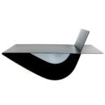 table de nuit chambre table de chevet murale noire